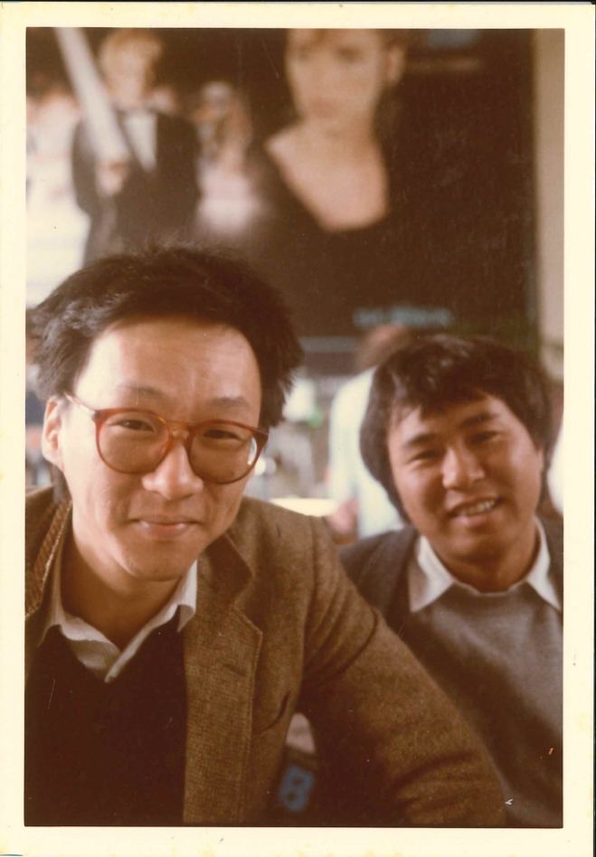 7_Edward Yang and HOU Hsiao-hsien at the London International Film Festival for the screening of Taipei Story, 1985..jpg